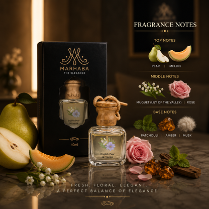 English Pear & Freesia Car Air Freshener